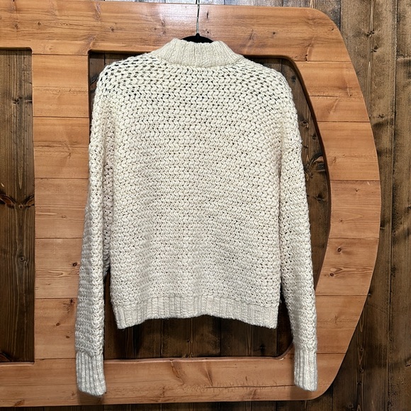 Madewell Bomber Cardigan Sweater in Antique Cream - Picture 11 of 11